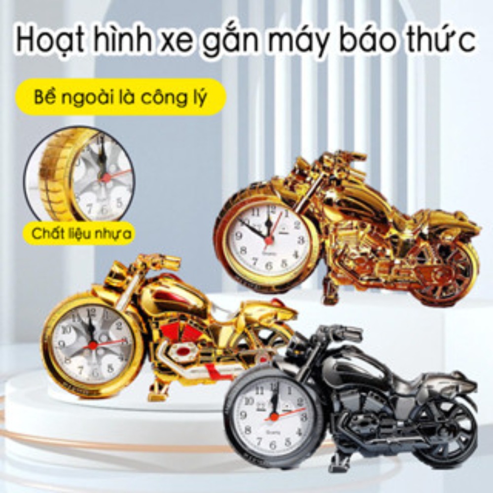 độ chính xác tốt, dễ sử dụng và bảo quản, phù hợp cho mọi lứa tuổi, Đồng hồ báo thức hình xe gắn, chất lượng cao
