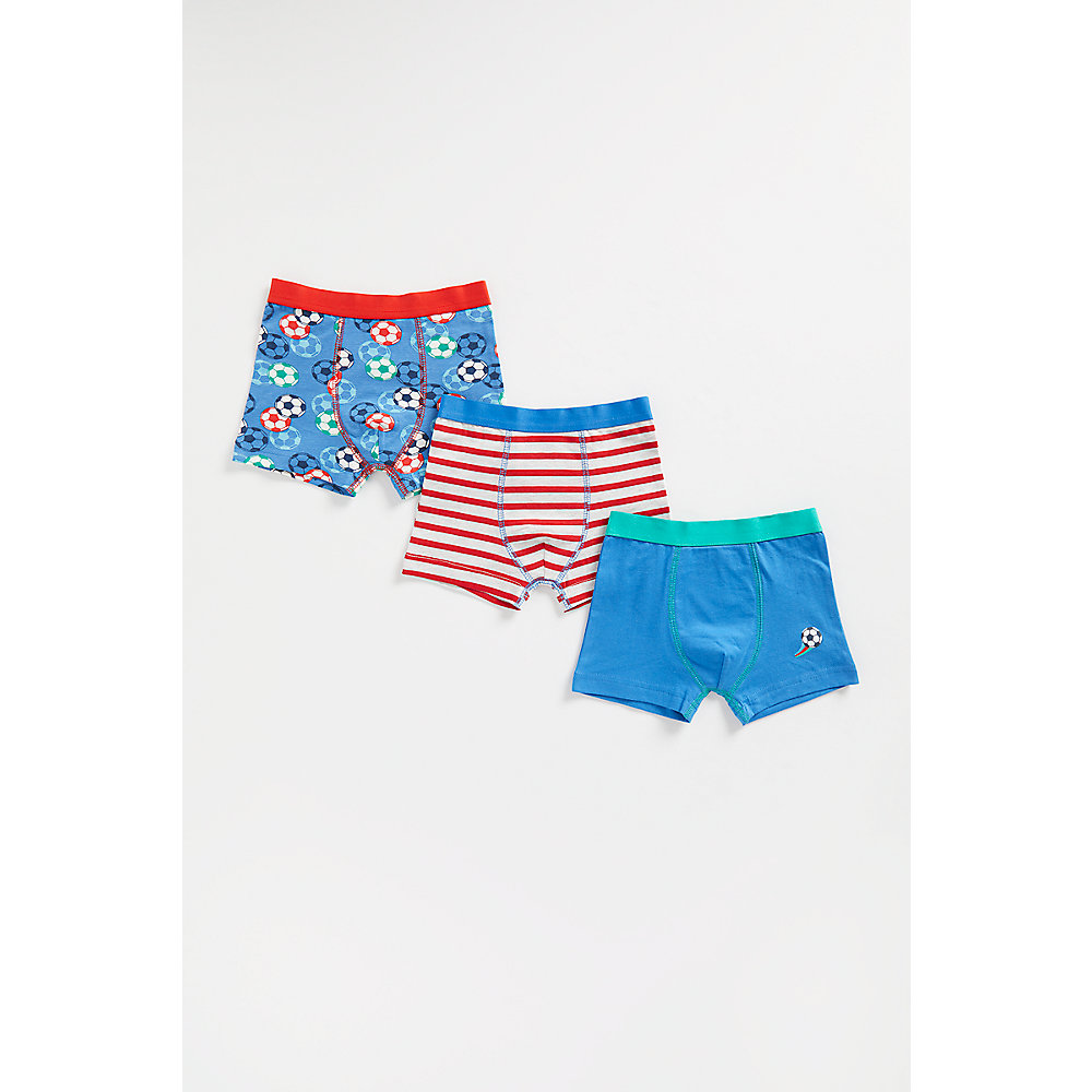 กางเกงในเด็กผู้ชาย Mothercare Football Trunk Briefs - 3 Pack EA856 ราคา 553 บาท*ส่งฟรี