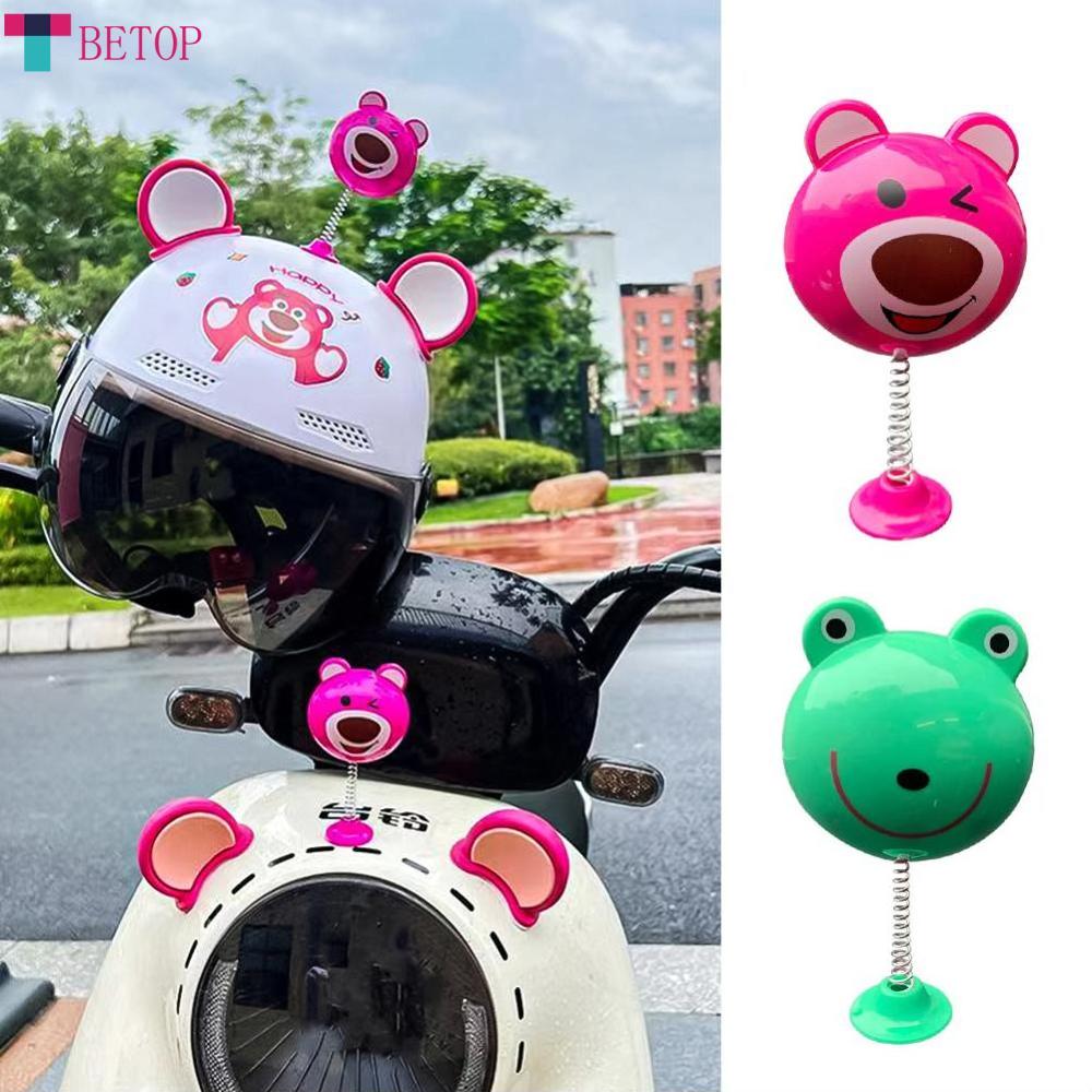 Teabelle   2 chiếc phụ kiện trang trí Mũ bảo hiểm xe máy Mũ bảo hiểm khi đi xe đạp điện tử hình gấu dễ thương hình dán trang trí Mũ bảo hiểm xe máy nhiều màu dễ thương