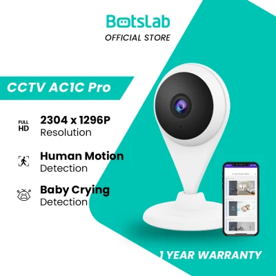 Botslab 360 AC1C Pro 2K HD Quality CCTV Smart Security Camera AI Detection