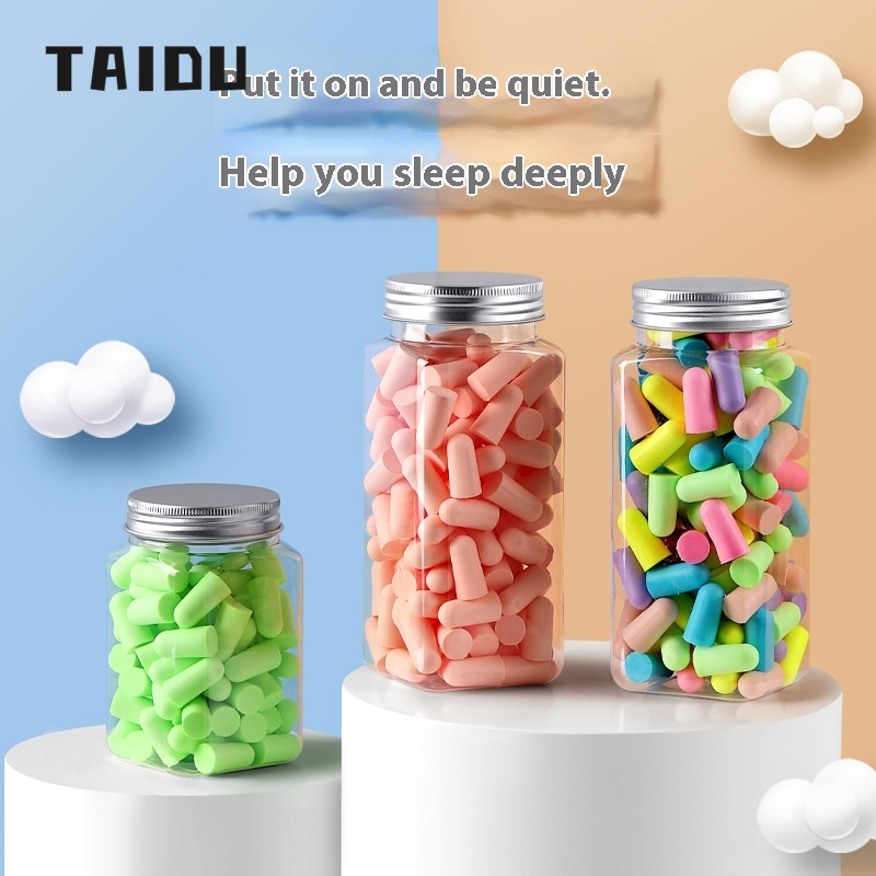 Taidu Bộ nhớ nút bịt tai bằng mút xốp ký túc xá sinh viên giấc ngủ chống tiếng ồn giảm tiếng ồn bảo vệ thính giác chống tiếng ồn Nút Bịt Tai cách âm