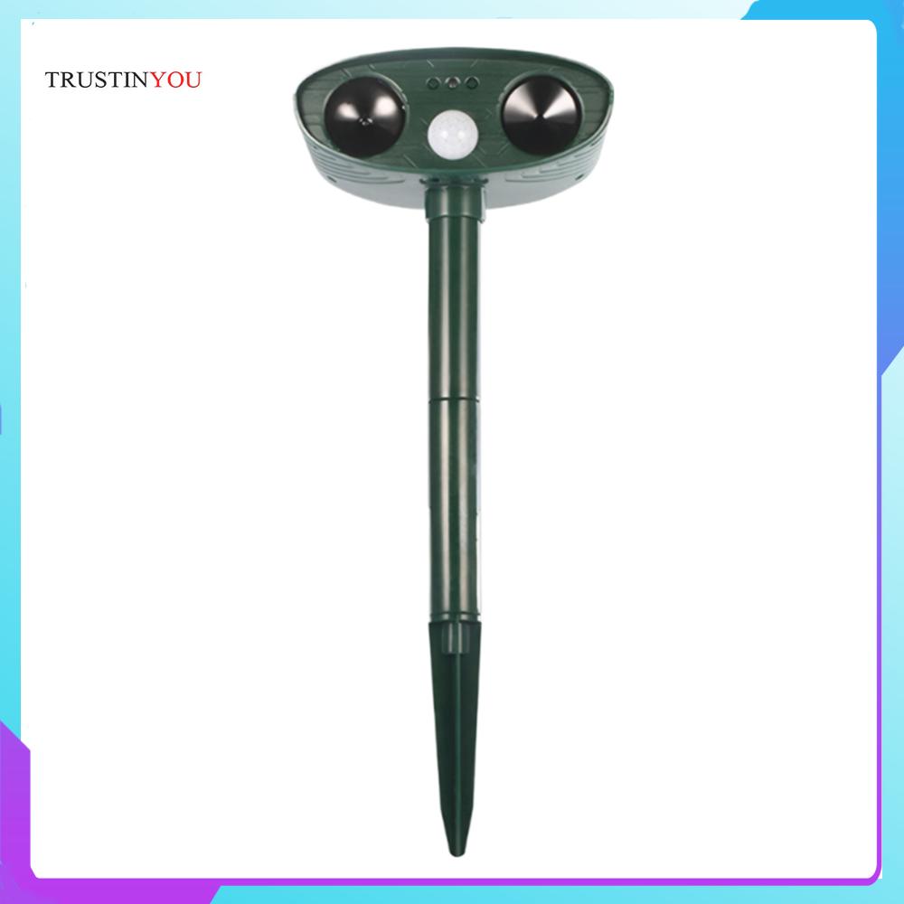 Solar Outdoor Cat Squirrel Repellent IPX4 Waterproof Ultrasonic Animal Repeller Cats Dogs Deterrent for Farm Protection ราคา 544 บาท*ส่งฟรี