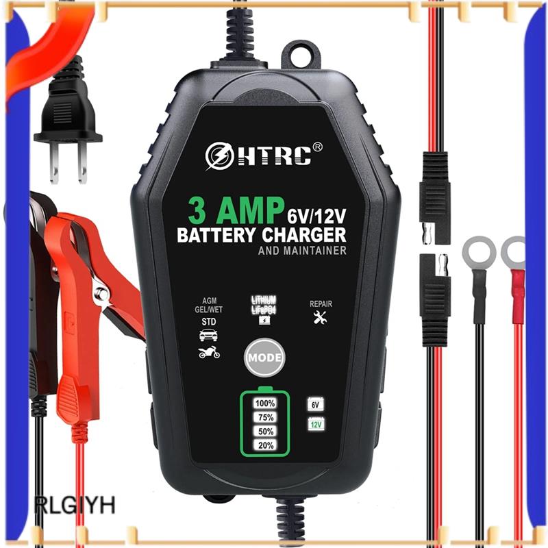 6V 12V 3A Fully Automatic Smart Pulse Battery Repair Charger for Car Motorcycle Lithium LiFePO4 Lead