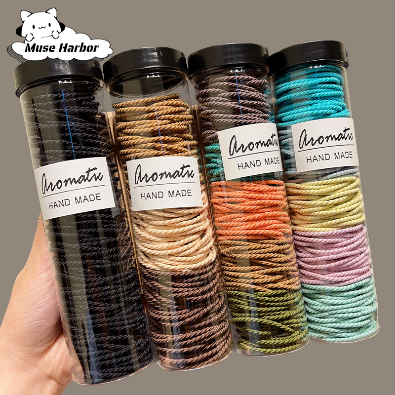 Muse Harbor ยางรัดผมมือทำลายไม่มีตะเข็บสำหรับหางม้าสูง ราคา 38 บาท*ส่งฟรี