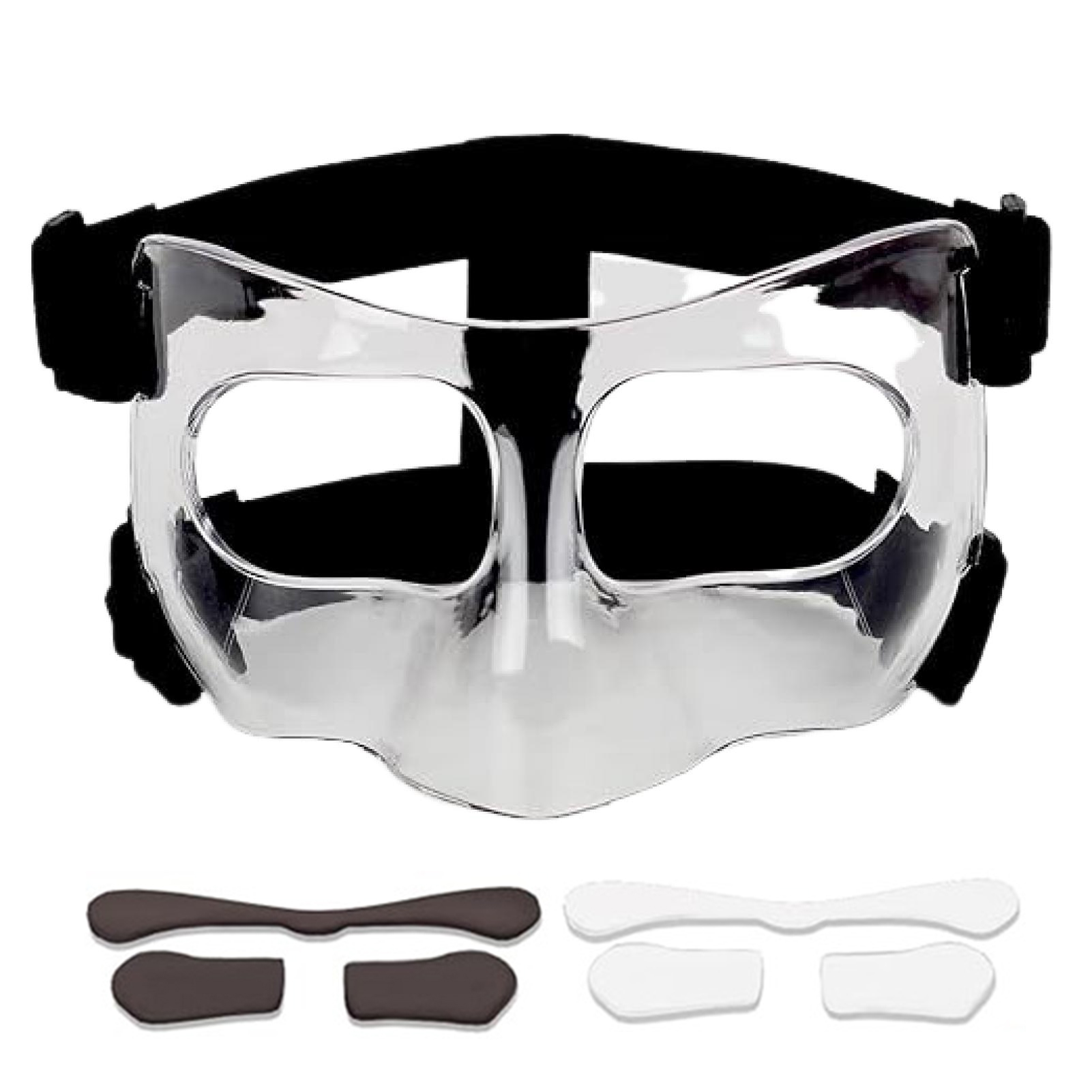 Face Protection Cover Comfortable Sports Face Guard Transparent Face for Sports Impact Resistant Nose Guard Cover for Basketball Football Training High Strength Protection Giá 709,525 Đồng*Miễn phí vận chuyển