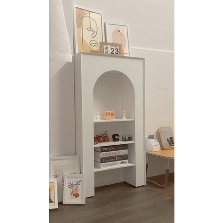 [ảnh thật Cowodecor] Tủ lò sưởi trang trí góc nhỏ 110x60χ20 #cowo