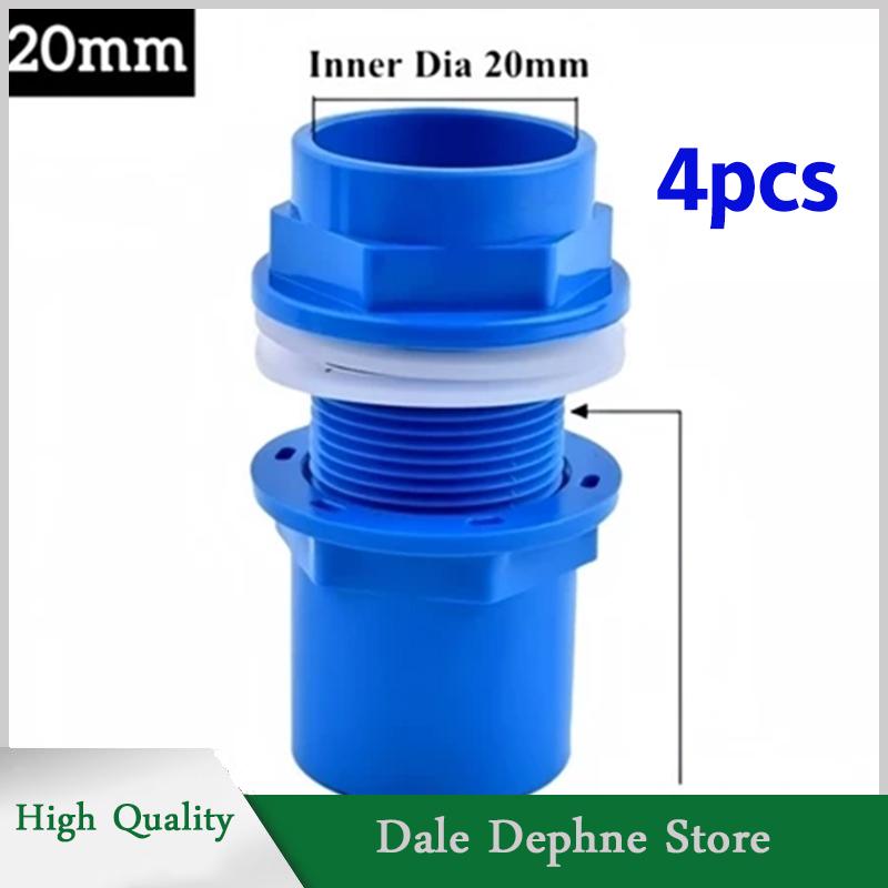 [Dale Dephne] 2 chiếc đầu nối PVC ống thoát nước bể cá dày 20 25 32 mm ống thoát nước trong vườn đầu nối đầu vào bể cá cho bể cá - 7