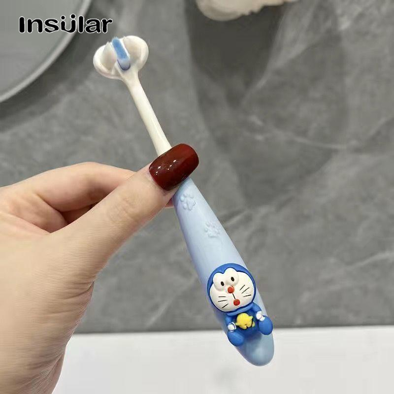 Insular Cute Cartoon Three-Sided Soft Bristle Toothbrush for Kids Oral Care ราคา 94 บาท*ส่งฟรี