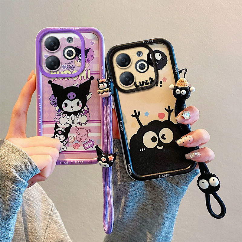 New Casing For Tecno Spark GO 2024 Case Silicone Soft TPU Shockproof Back Cover Phone Casing For Tecno SparkGO 2024 Case With Lanyard