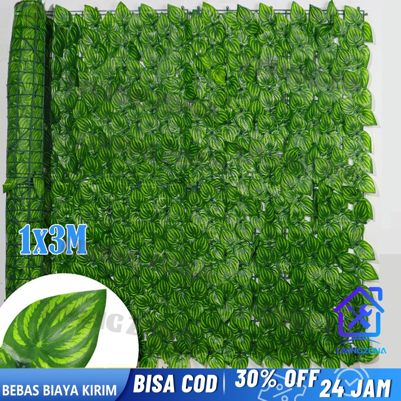 1m X 3m Plastic Wall Vine Leaves/Watermelon Wall Leaves/Artificial Leaves/10 Meter Plastic Vine Leaves/3 Meter Vine Leaves/Wall Vine Leaves/Decorative Leaves Harga 40,518 rupiah*Gratis Ongkir