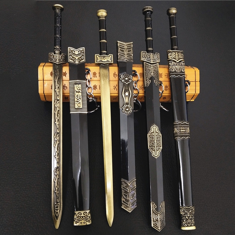Mô hình Kiếm Cổ Trung Quốc,Kiếm Tần Thủy Hoàng,Ỷ Thiên Kiếm dài 22cm Kim Loại Cao Cấp Siêu Đẹp mô hình kiếm cổ trang