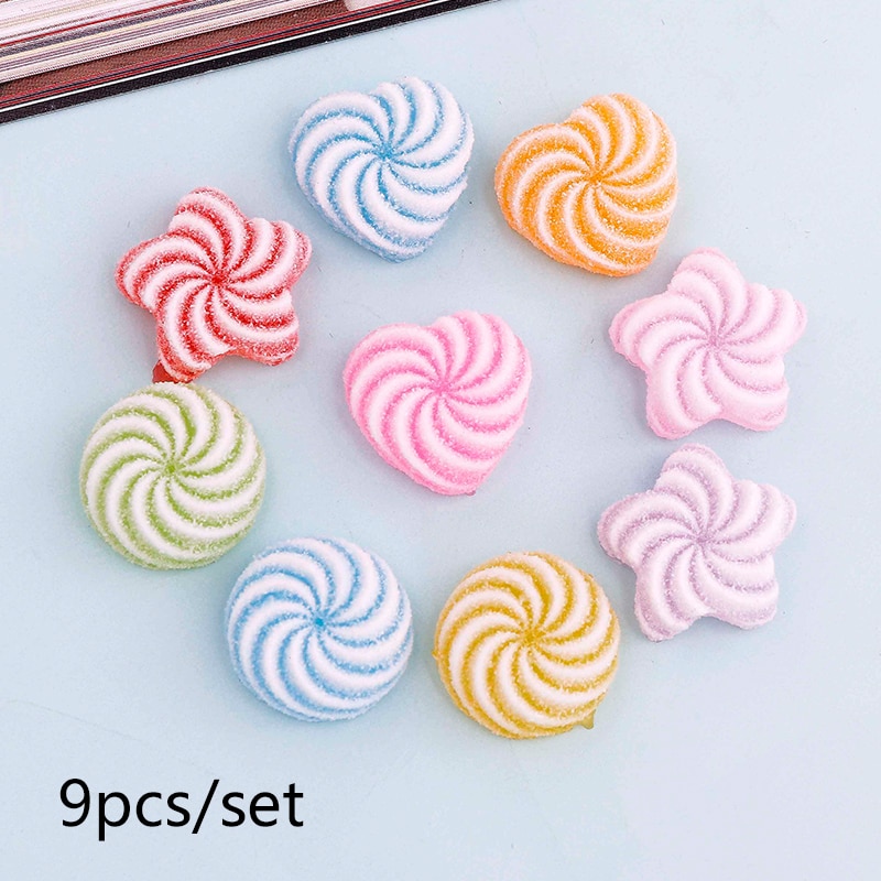 10 cái dễ thương phim hoạt hình cô gái nhựa dẻo trang trí Cabochon sổ lưu niệm cho hàng thủ công trang trí đính Tóc Tự làm phụ kiện nơ