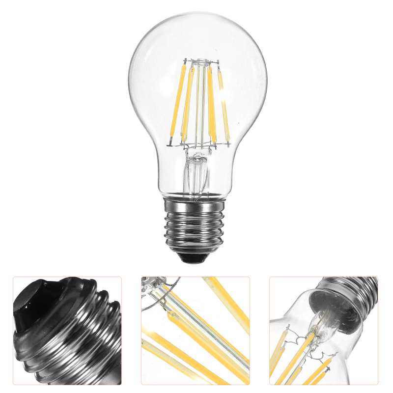 OUNONA Light Bulb Edison Bulbs Indoor Outdoor Decorate Fixture E27 LED Decorative Lightbulbs Vintage