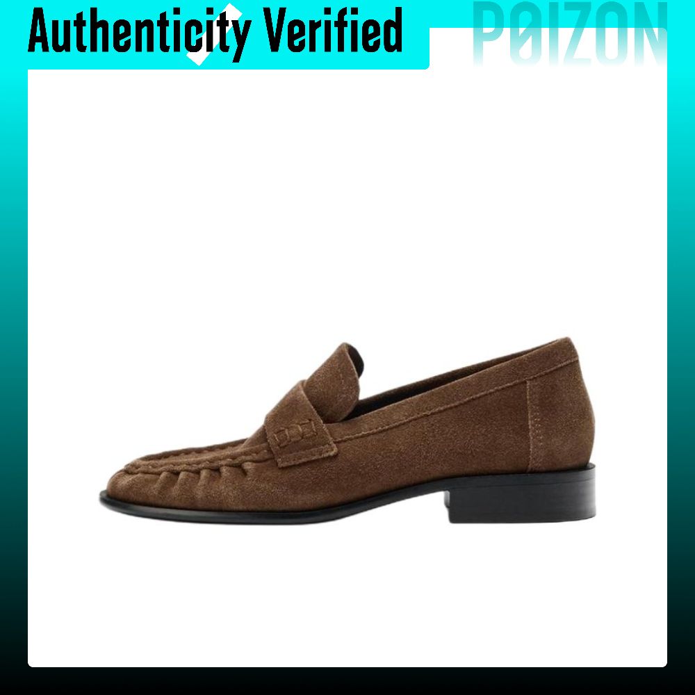 รองเท้าคัทชู รองเท้าส้นเตี้ยผู้หญิง Zara รองเท้าโลฟเฟอร์ผู้หญิง Low-top สีน้ำตาล 1554810700 ราคา 13,669 บาท*ส่งฟรี