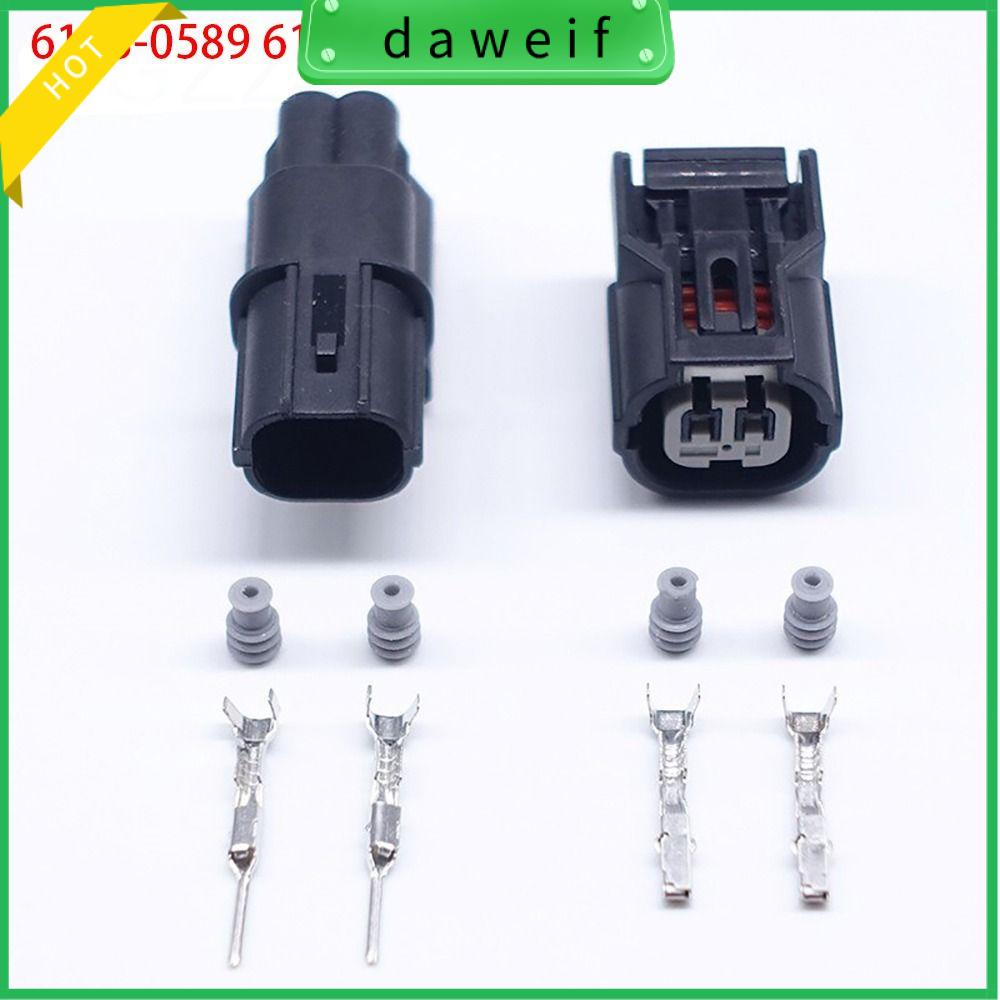 DAWEIF 1Set 2 chân 040 Đầu nối ô tô Nam Nữ Công tắc nhấn 6188-0589 6189-0890 Cuộn dây đánh lửa Phích cắm cảm biến ABS Cho hondas