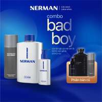 Combo Goodboy Nerman - Sữa tắm gội cho nam 350ml & Xịt khử mùi toàn thân 100m BADBOY Dưỡng Thể