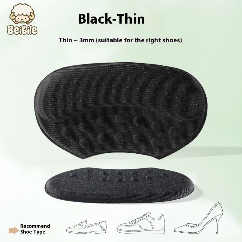 Beibile Anti-Slip Anti-Blister Heel Cushion Pad Shoe Size Adjustment Shoe Stickers Big Change Essence ราคา 17 บาท*ส่งฟรี