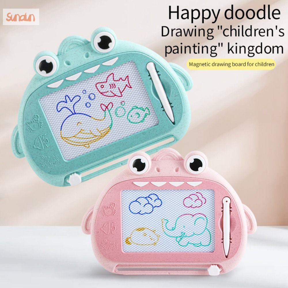 SUNDUN Viết Bảng viết từ tính Tranh Cá Mập Bảng Graffiti từ tính xóa được Di động Graffiti Bảng vẽ graffiti Trẻ em/trẻ em/trẻ mới biết đi