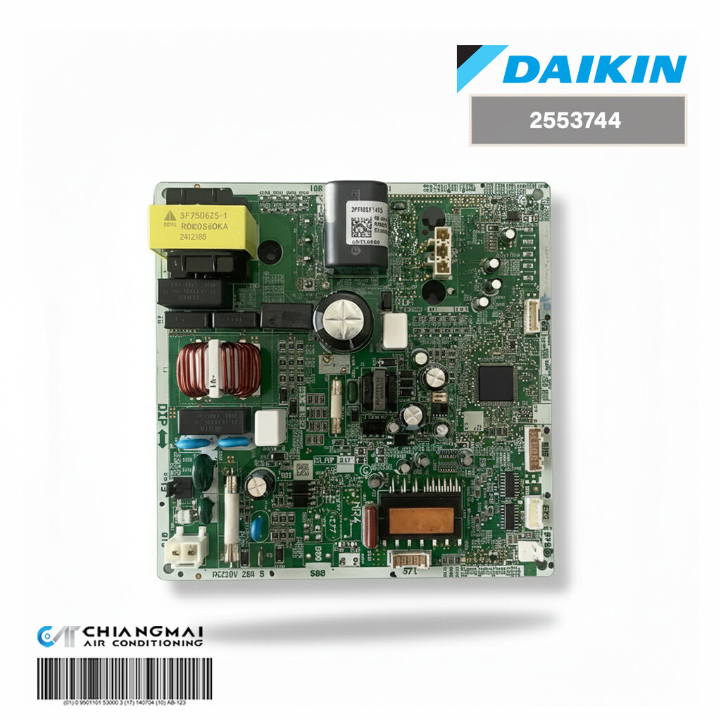 2553744 แผงวงจรแอร์ Daikin แผงบอร์ดแอร์ไดกิ้น แผงบอร์ดคอยล์ร้อน รุ่น RKQ12XV2S, RKQ12YV2S ราคา 4,250 บาท*ส่งฟรี