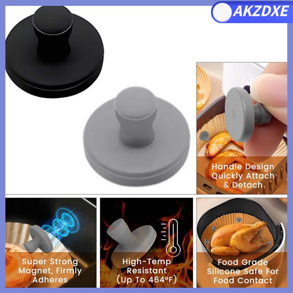 AKZDXE 1PC Khóa an toàn Khóa silicone cho nồi chiên không khí Ngăn ngừa cháy Chịu nhiệt cho nồi chiên không khí Di động Có thể tái sử dụng Kẹp cho nồi chiên không khí Phụ kiện nồi chiên không khí