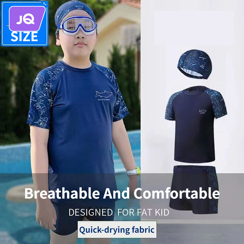 JOYNCLEON Đồ bơi mập và cỡ lớn, quần bơi chống xấu cho bé trai, đồ bơi học sinh cấp 2 cho bé béo, đồ bơi trẻ em dáng rộng và size lớn