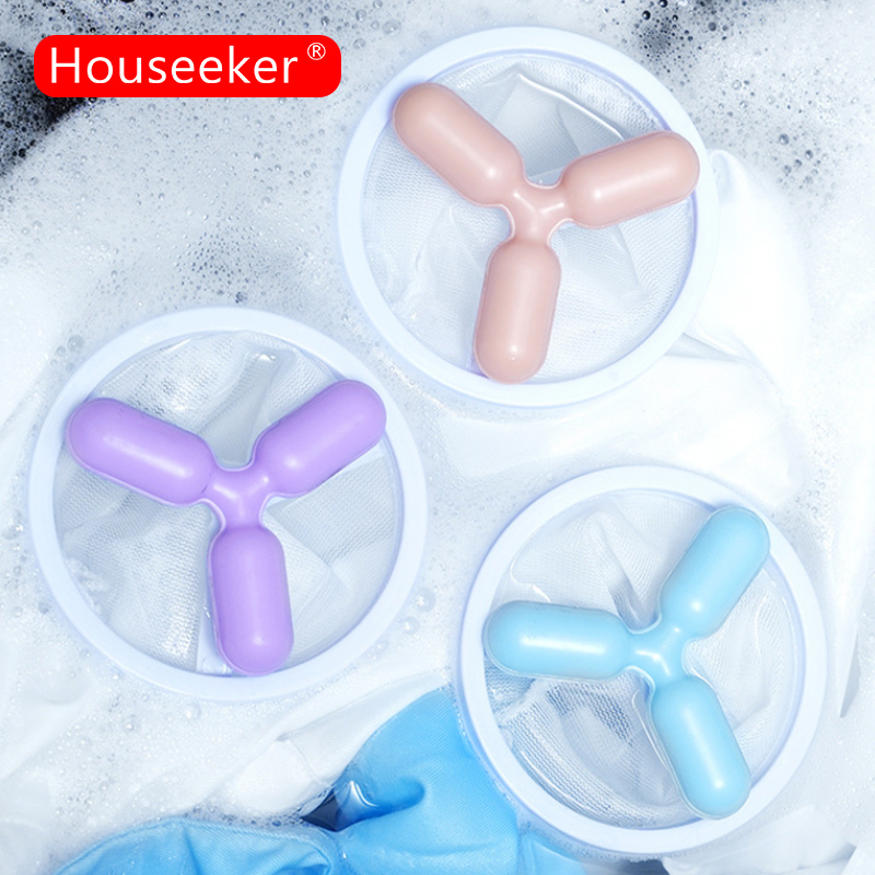 Houseeker Máy Giặt túi lọc Nổi lông thú cưng lông xơ Catcher Quần Áo Làm Sạch Bóng Giặt Tóc Loại Bỏ Sạch Hơn túi lưới