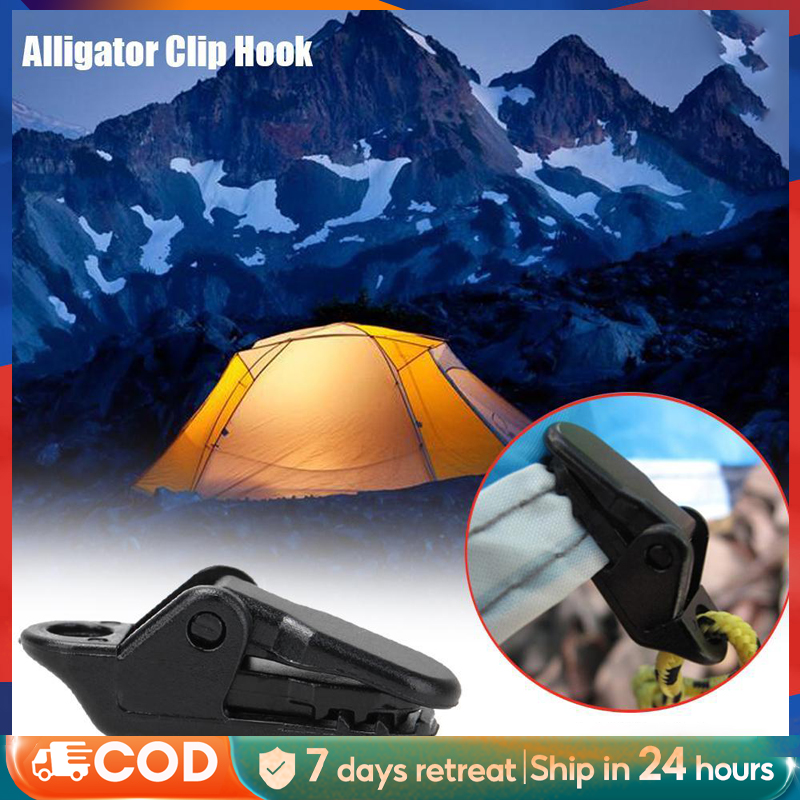 Health Hike Outdoor Camping Tent Fixed Plastic Alligator Clip,Camping Clamp Awnings Accessories Awning Clamps,,tent clips lock,camping set equipment,camping accessories outdoor ราคา  4 บาท*ส่งฟรี