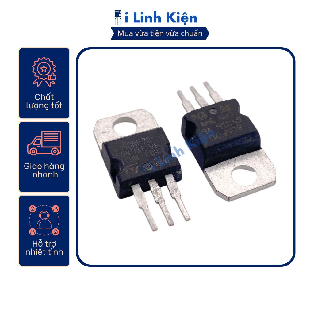 80nf70 mosfet 80n70 n-ch lưng đồng tháo máy combo 10 con chất lượng tốt.