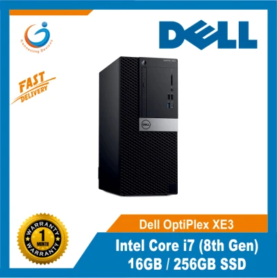 Dell OptiPlex XE3 / Intel Core i7 (8th Gen) / 16GB / 256GB SSD