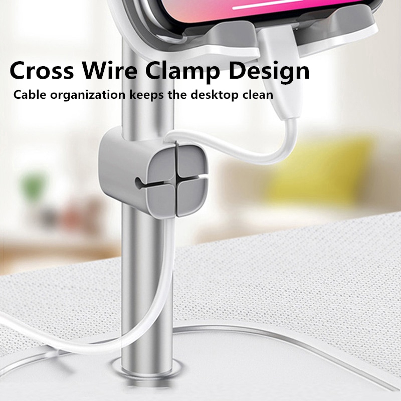 Youpin Baseus Desk Mobile Phone Holder Stand For iPhone Cell Universal Adjustable Metal Desktop Table Tablet Holder Stand For iPad Pro