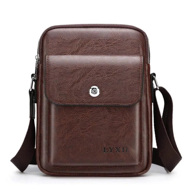 ZZOOI New Designer Leather Messenger Bag for Men Bags Casual Man Crossbody Bag Business Male Sling Pack Handbags Shoulder Bag Brand ราคา 1,133 บาท*ส่งฟรี