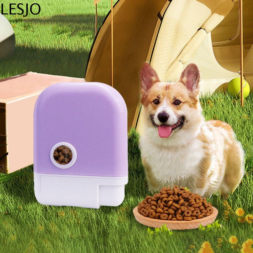 LESJO Thiết kế ép Túi đựng thức ăn thưởng cho thú cưng Tương tác Có thể tháo rời Túi đựng đồ cho chó Di động Nhựa Túi đeo hông huấn luyện chó Ngoài trời