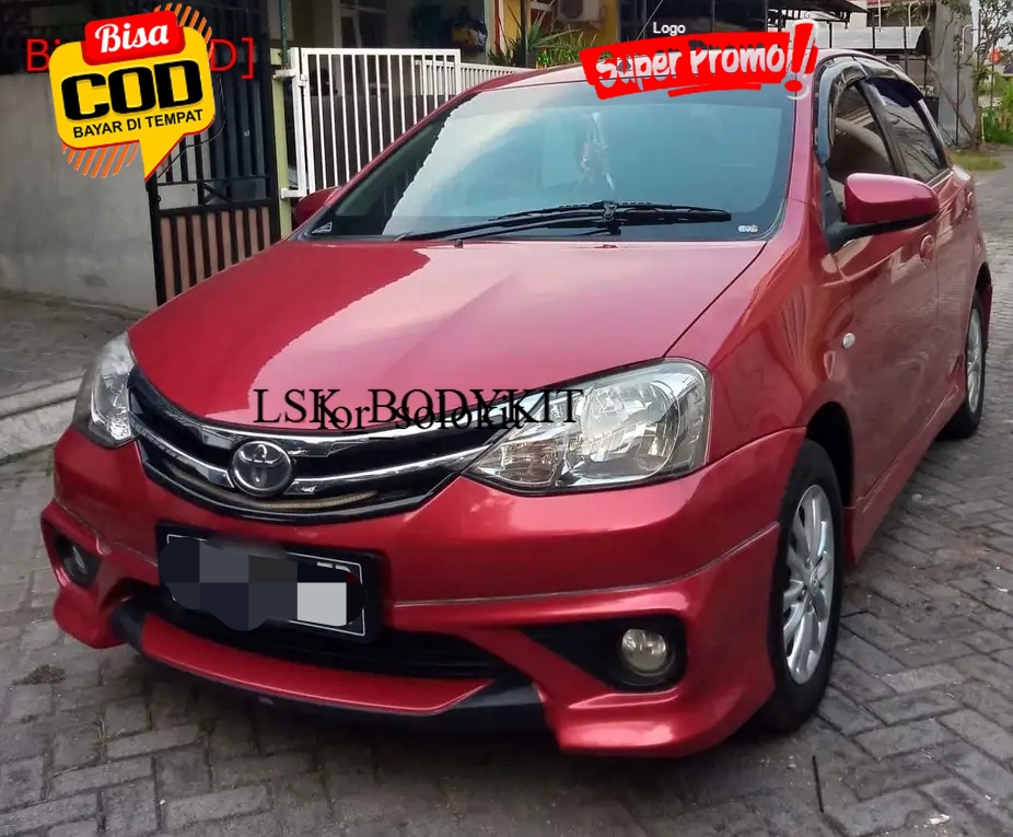 Bodykit Etios Tom's Toyota Etios Valco Body Kit Harga 1,391,500 rupiah*Gratis Ongkir