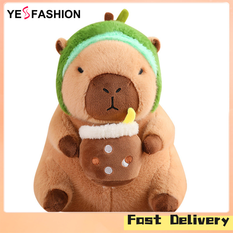 Yesfashion Capybara Plush Toy Cute Capybara Plushie Soft Stuffed Animal Plush Doll For Kids Birthday Gifts Home Decor ราคา 282 บาท*ส่งฟรี