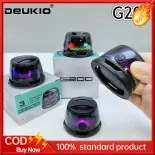 Loa Bluetooth hút nam châm Deukio G200, đèn LED cầm tay, hệ thống âm thanh ngoài trời