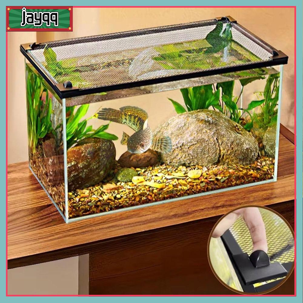 JAYQQ Từ tính Nắp bể cá Tự làm Cài đặt dễ dàng Lưới chống nhảy bể cá Bền bỉ Lưới bể rùa Bể cá