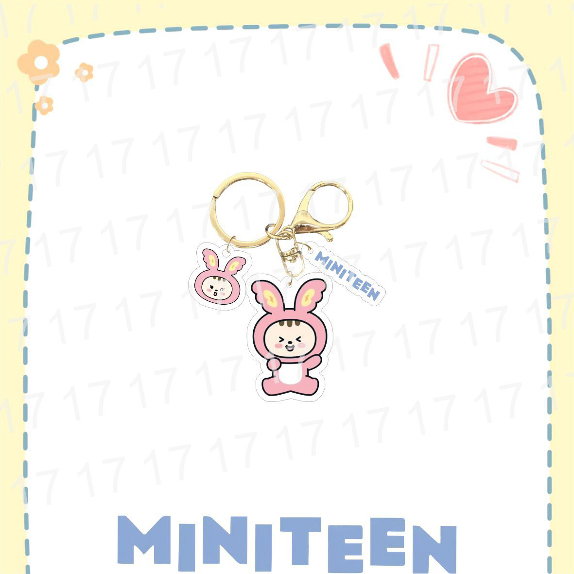 clu SEVENTEEN MINITEEN KPOP acylic key holder The8 keychain bag pendant ulc