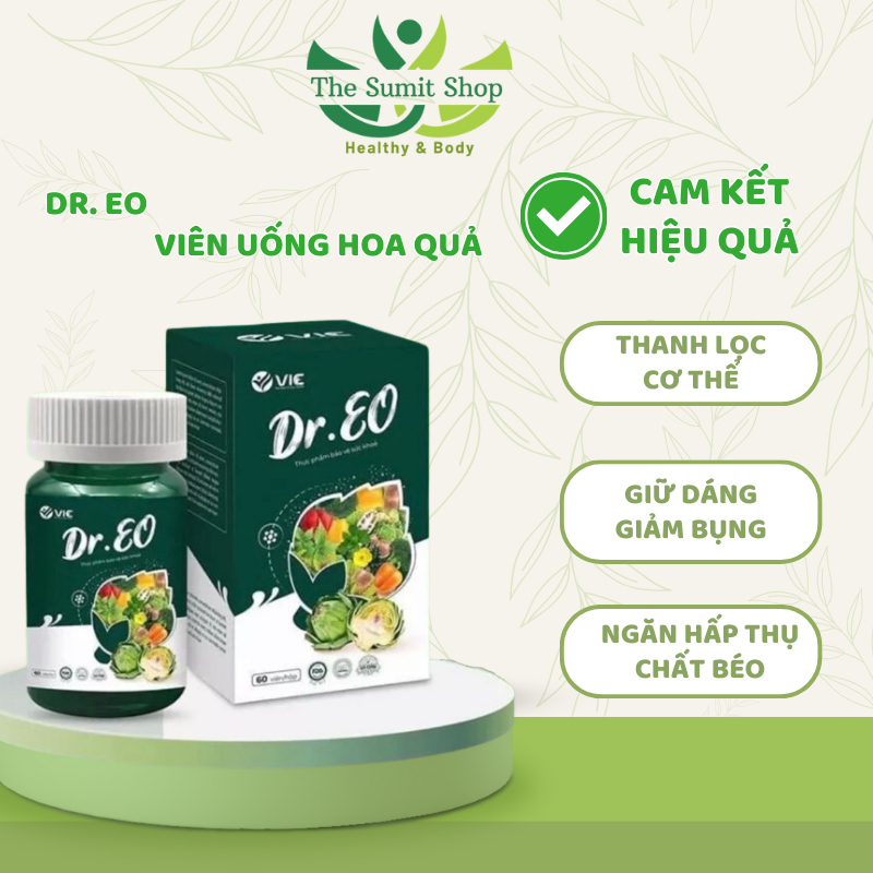 Viên rau củ giảm 3-8 cm mỡ bụng DR.EO bổ sung vitamin ( Chính hãng VIC )  - The Sumit Shop