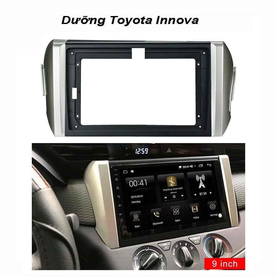 Mặt dưỡng Toyota Innova 2016-2019 (9 inch)