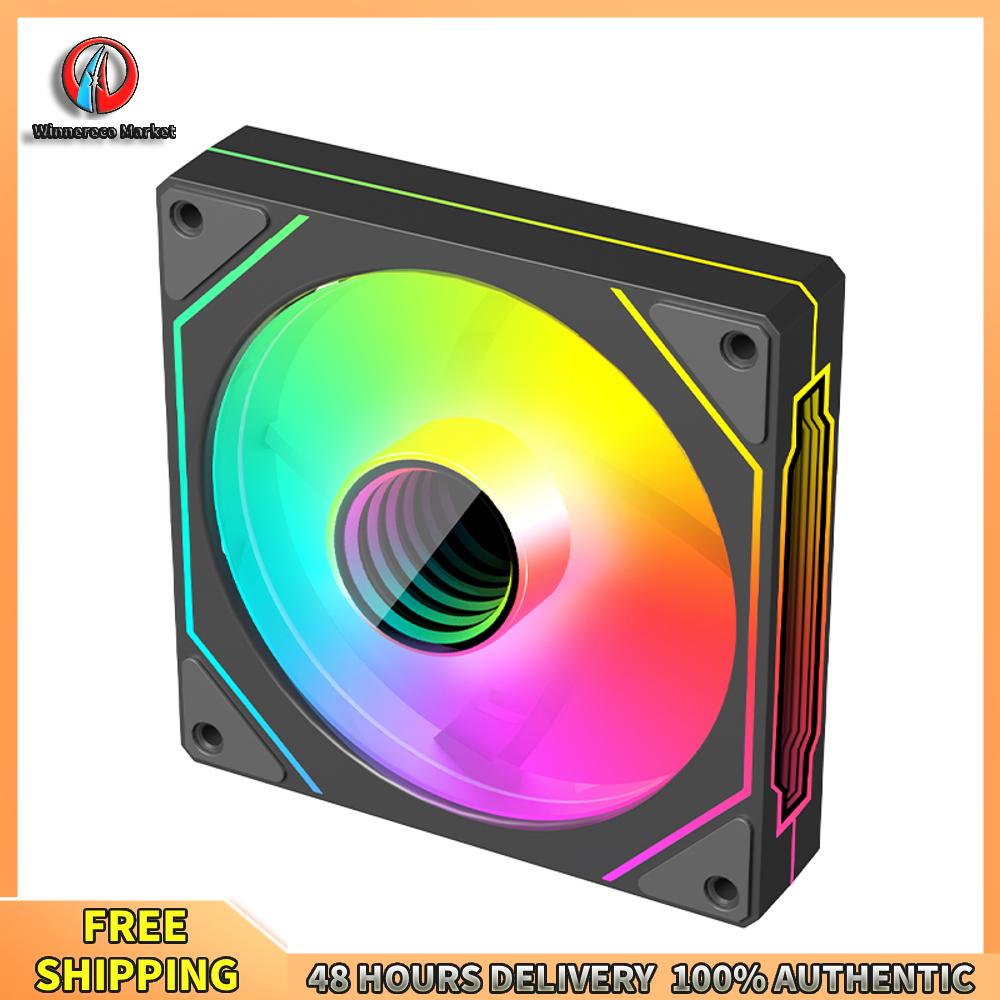 Winnereco 12ซม.ARGB 5V 3Pin 4พินPWM CPU Caseพัดลมระบายความร้อนInfinity MirrorเงียบVentilador 800-1800 RPMสำหรับPC Coolerและกรณี ราคา 149 บาท*ส่งฟรี