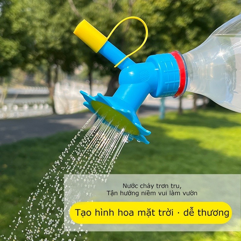 [FREESHIP] Đầu Vòi Tưới Cây 2 Trong 1 Gắn Chai Nước Tưới Cây Cảnh Làm Vườn Tiện Lợi