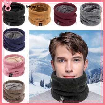 LUCKY HAIRACC Màu trơn Khăn quàng cổ mùa đông Dày Bảo vệ cổ Khăn quàng cổ Mới Ấm áp Ấm cổ Mùa đông