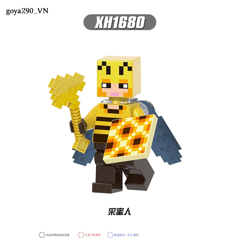 goya290 Minecraft Mô Hình Đồ Chơi Lắp Ráp my world mc