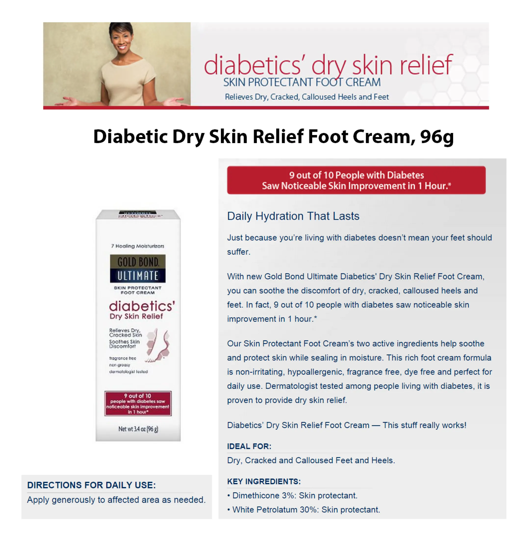 gold bond ultimate hydrating lotion diabetics dry skin relief