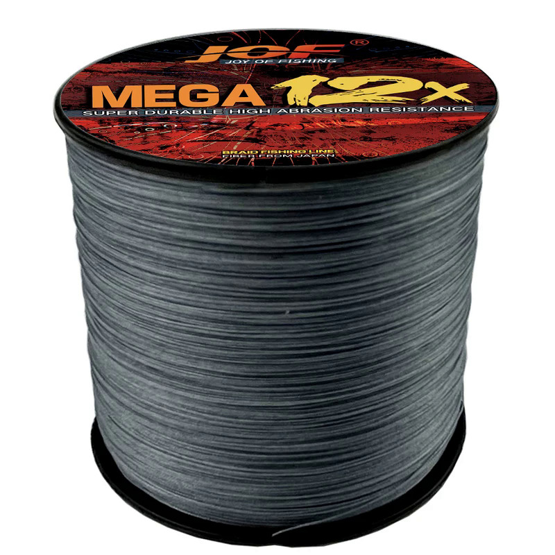 Jof Dây câu cá 12X Thương hiệu dây câu bện 12 sợi 500m Dây Câu cá nhiều sợi dây PE cho dây Câu Cá Biển 25-120lb 0.16mm-0.55mm