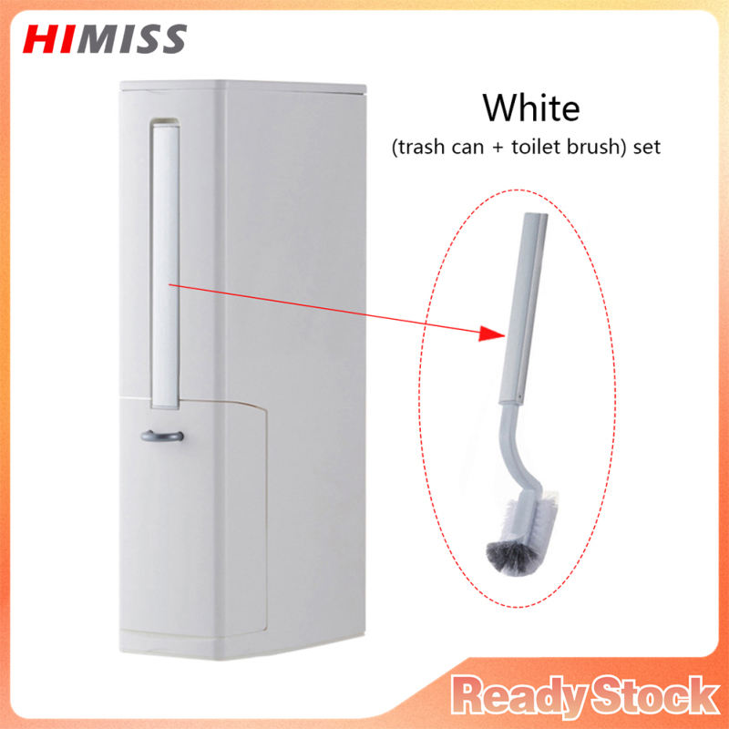 Đa chức năng Thùng rác thiết lập với bàn chải bồn cầu phòng tắm đứng cách nhấn loại thùng rác