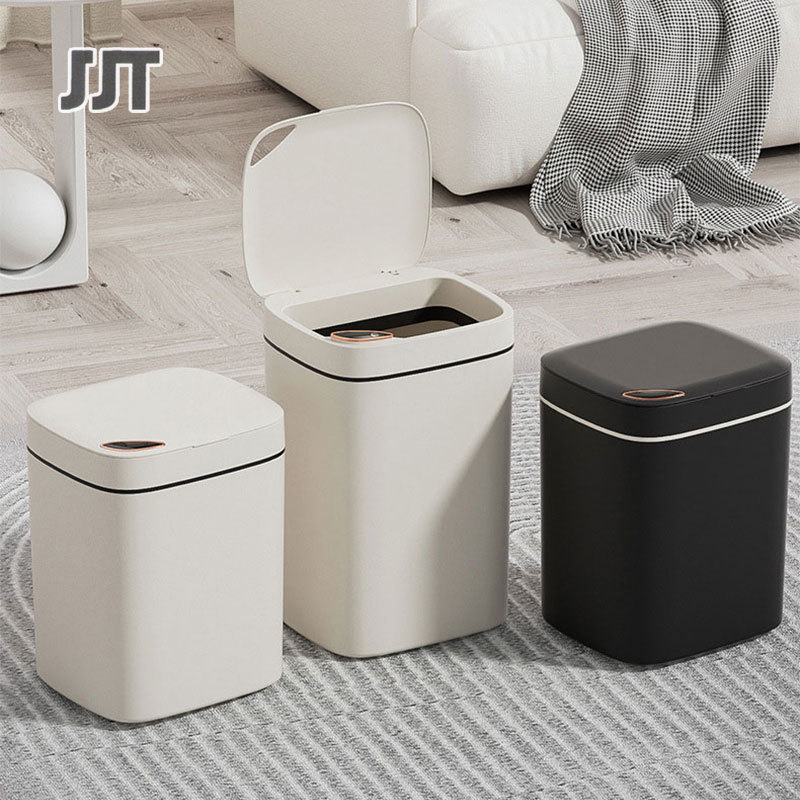 inductive garbage can Household luxury Induction trash can Kitchen, bathroom, toilet trash can automatic induction dustbin ราคา 339 บาท*ส่งฟรี
