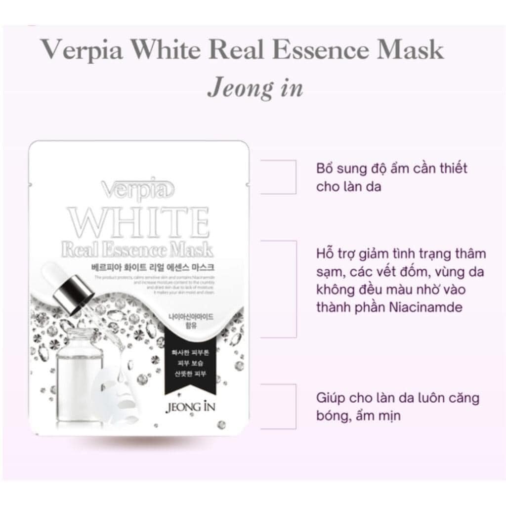 Mặt nạ Giấy Jluna Real Essence Mask Cấp Ẩm Chống Lão Hóa 20ml