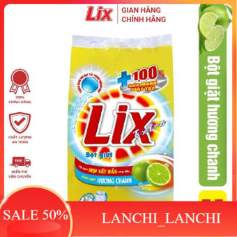 Bột giặt LIX extra hương chanh 5.5kg, hương nước hoa 5,5kg