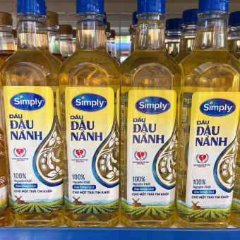 Dầu Đậu Nành Nguyên Chất Simply 1L